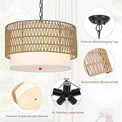 PAUFUL Farmhouse Chandeliers for Dining