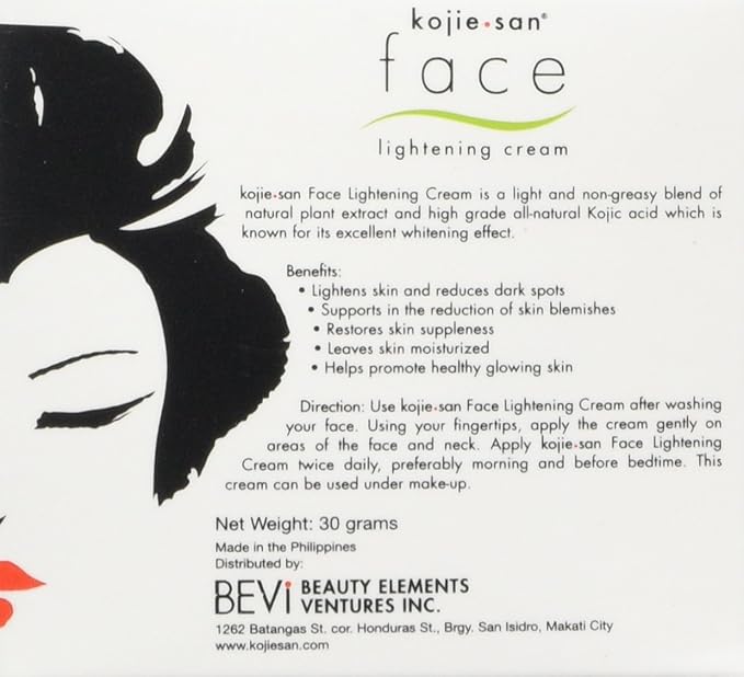 kojie san skin lightening face cream