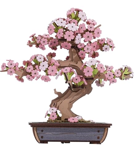 Amazon.com: Rowood 3D Wooden Puzzles for Adults,DIY Cherry Blossom
