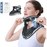 Holniva Neck Stretcher Cervical Traction, Adjustable Cervical Neck Traction Device, Neck Braces for Neck Pain and Support, Ergonomic Design for Home, Office & Travel Use - FSA Eligible/HSA Eligible