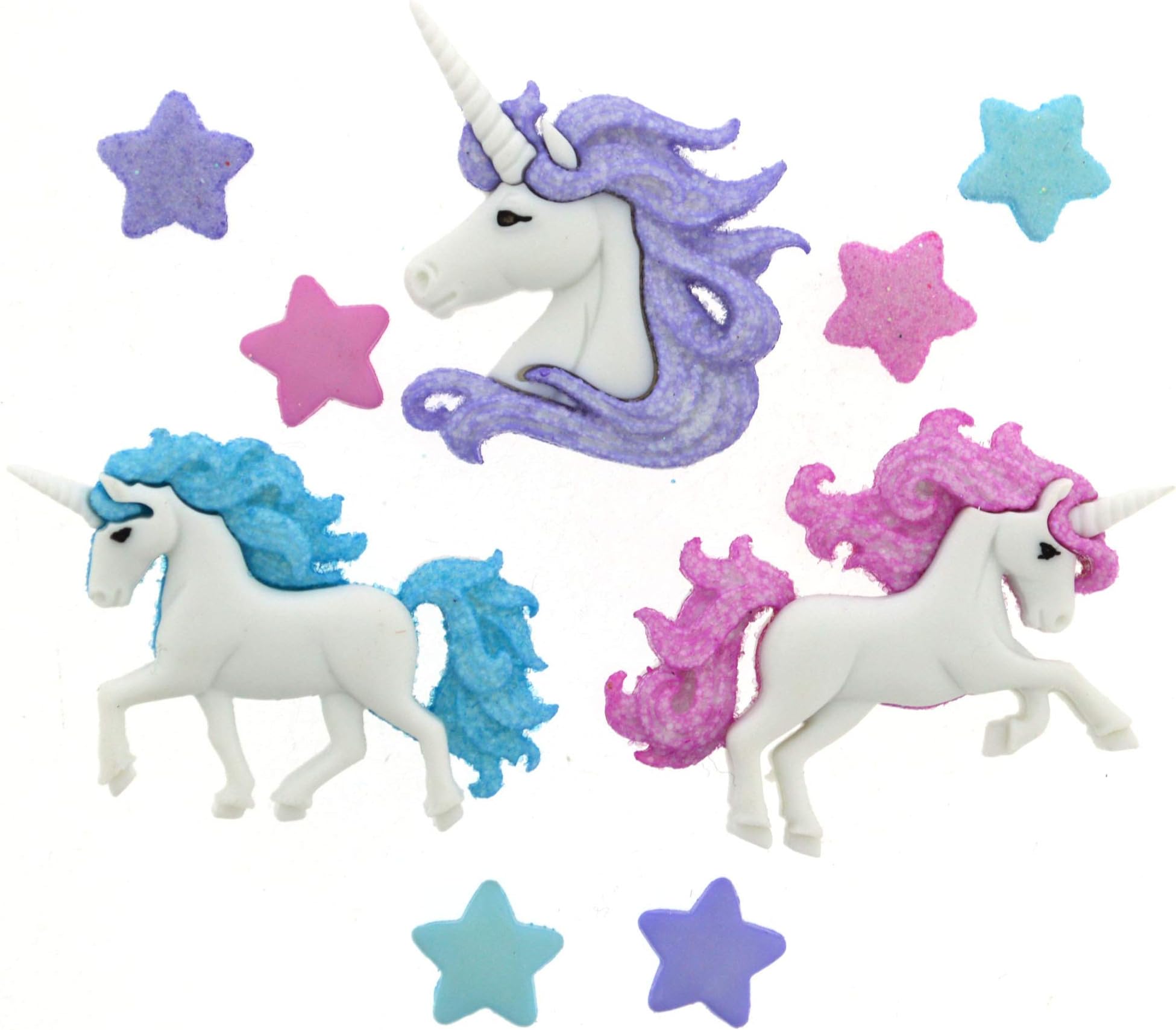 MYTHICAL UNICORNS - Novelty Craft Buttons & Embellishments by Dress It Up