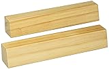 9" 3 Slot Wooden Card Holders Set of Two, Natural