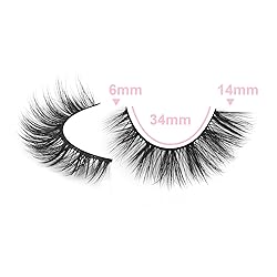 JIMIRE Wispy Faux Mink Cat Eye Lashes Fluffy