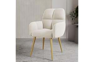 Upholstered Accent Chair, Modern Dressing Chair, Stool Velvet Vanity Chair with Gold Plating Legs, Chairs for Bedroom, Living
