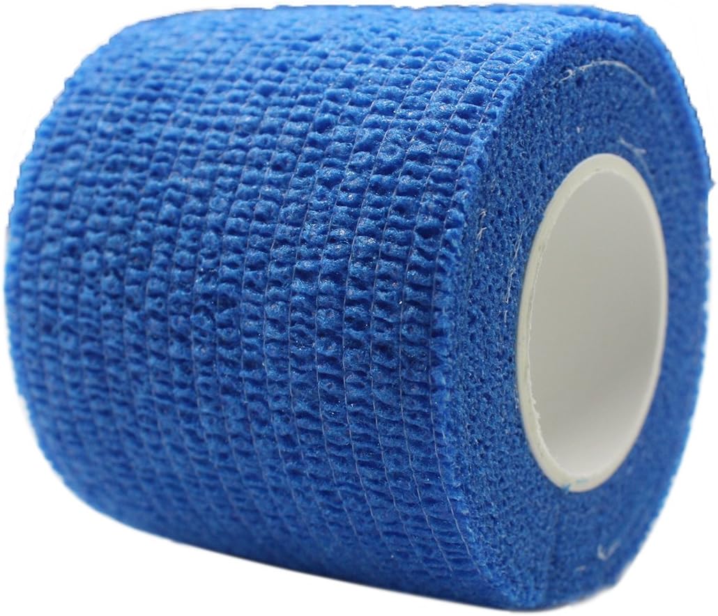 COMOmed 6 Rolls Cohesive Bandage Blue 5cmX4.5m, Flexible Bandage,Non-woven Cohesive - Image 3