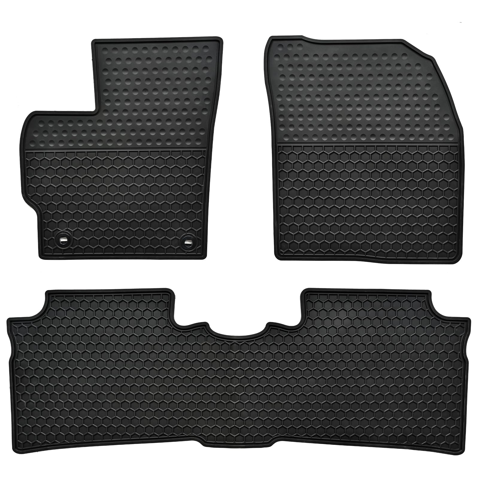 Photo 1 of ***PARTS ONLY***Megiteller Car Floor Mats Custom Fit for Toyota Prius 2015 2014 2013 2012 2011 2010 Odorless Washable Heavy Duty Rubber (All Weather) Floor Liners Set Black