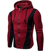Mens Zip Up Hoodie With Pocket Creative Fleece Sweater Halloween Costume