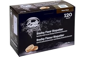 Bradley Smoker Bisquettes for Grilling and BBQ, Pecan Special Blend, 120 Pack