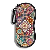 Hion Eyeglass Case Sunglasses Soft Pouch with Belt
