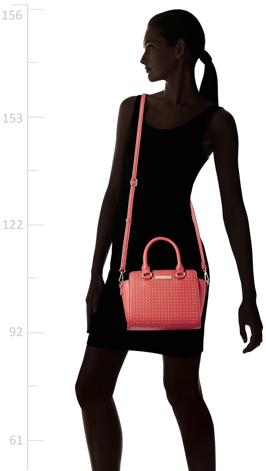 caprese jena women's satchel (coral)