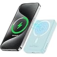 Baseus Wireless Portable Charger, 10000mAh Magnetic Power Bank with Type-C Cable 20W PD Fast Charging Mag-Safe Battery Pack for iPhone 15/15 Plus/15 Pro/15 Pro Max, iPhone14/13 Series -Blue