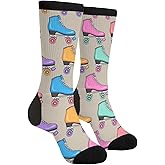 Giinly Roller Skate Socks Novelty Funny Crew Socks Crazy Gifts For Men Women