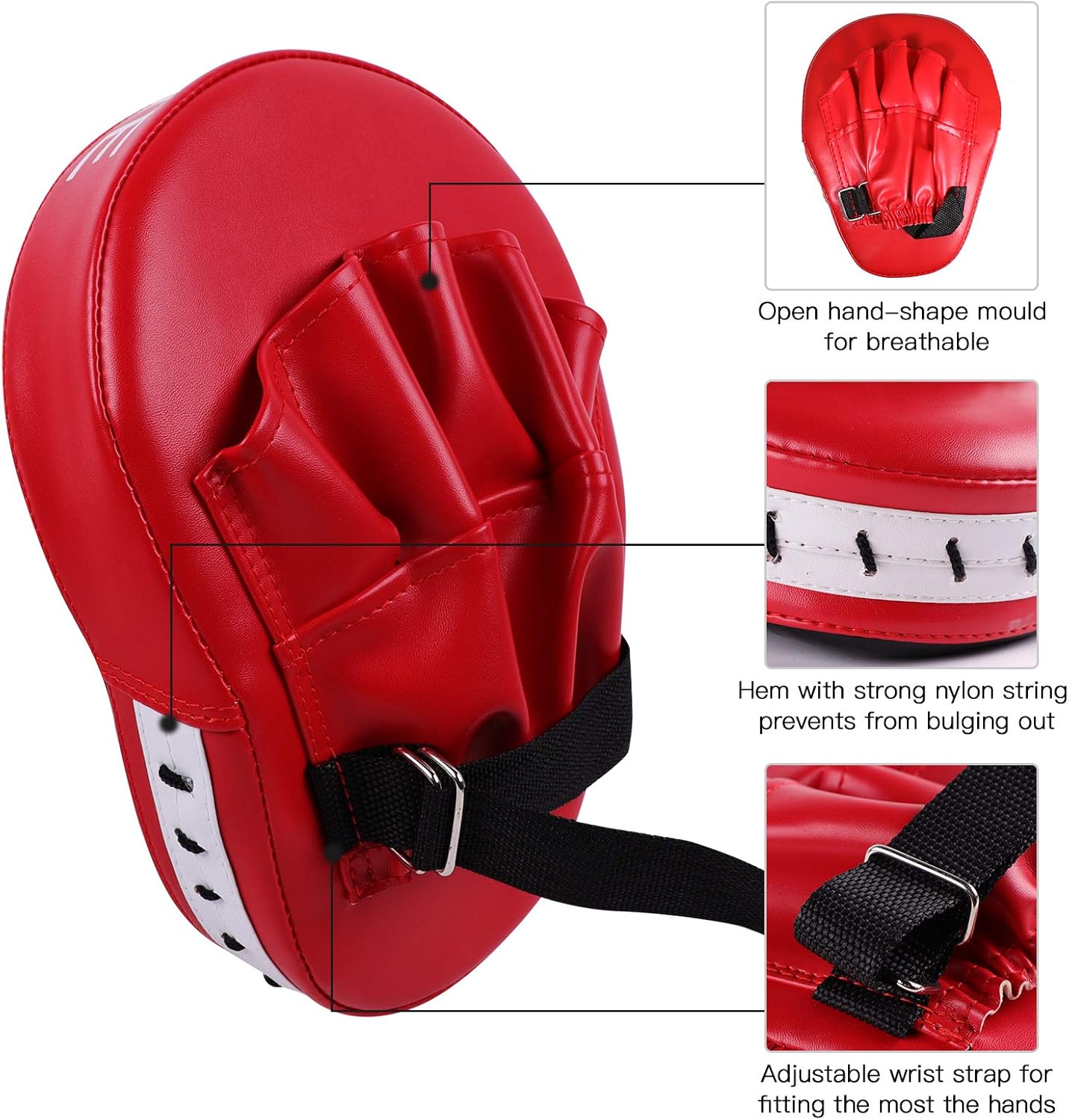 SEISSO Boxing Muay Thai Pads Taekwondo Kick Pad, Martial Arts Training Equipment, Boxing Training Pads for Boxing Dojo Battle Taekwondo Karate : Sports & Outdoors