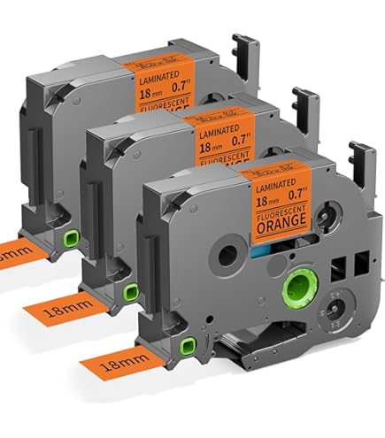 Amazon.com: 18mm Label Tape Orange Replace for Brother Ptouch TZe