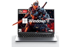 KAIGERR 2025 Laptop, Laptop with AMD Ryzen 7 6800HX (8C/16T, Up to 4.7GHz), 16GB DDR5 512GB NVMe SSD Laptop Computer, 16-inch FHD Display, WiFi 6, Backlit KB
