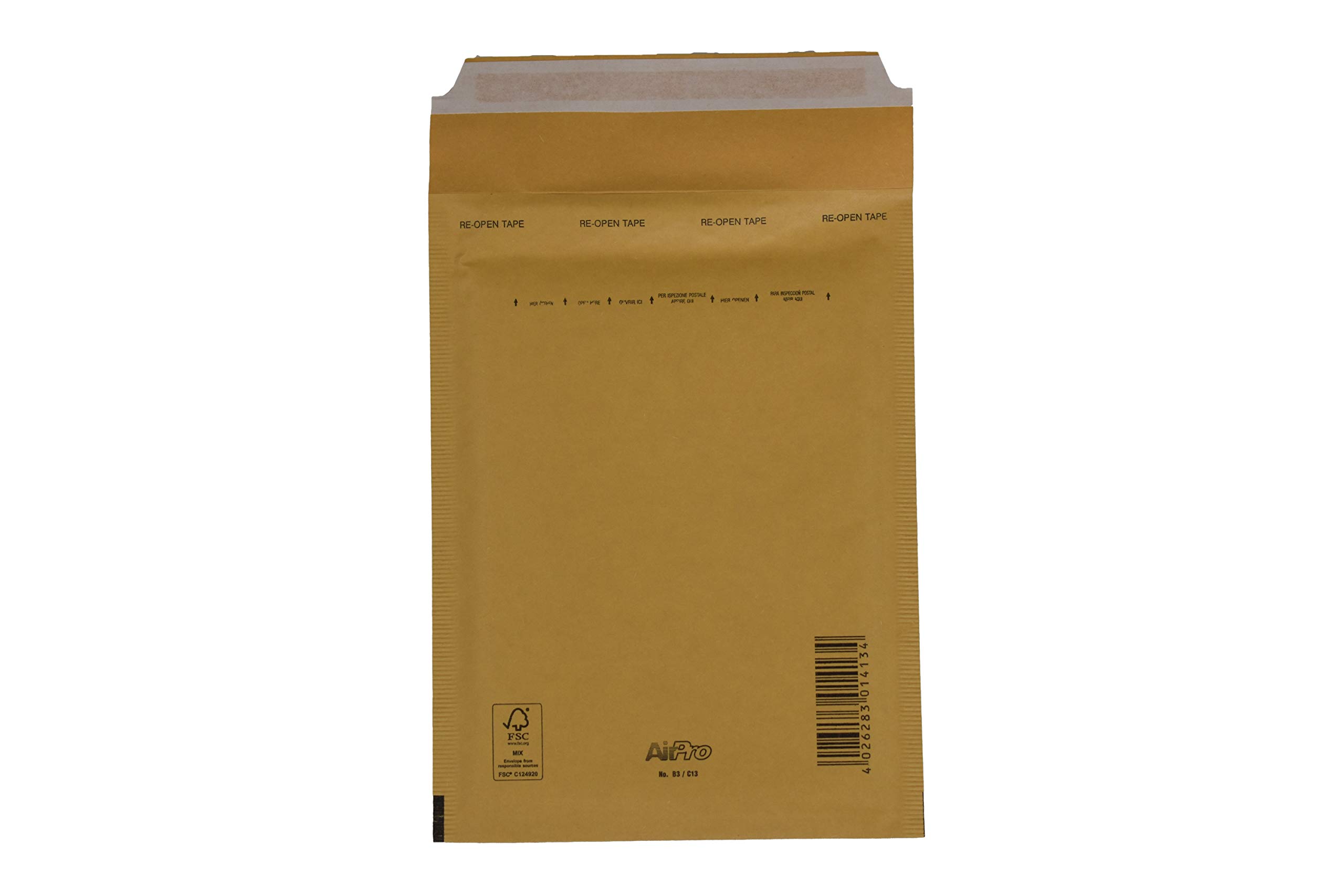 SmithPackaging Bubble Padded 5 Envelopes, 150 mm Length x 215 mm Width, Gold