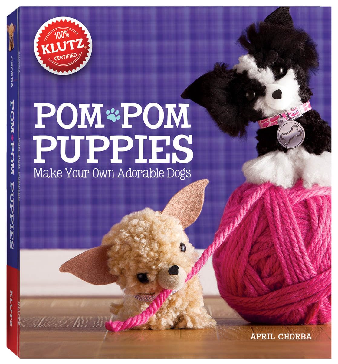 Photo 1 of Klutz Pom-Pom Puppies Craft Kit, 8" Length x 1.5" Width x 9" Height, Natural
