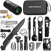 LANKAMO Emergency Survival Kit Gifts for Men Husband Dad, 34 in 1 Survival Gear and Equipment for Camping Hiking Outdoors Adventures, Birthday Christmas for Men Boyfriends Fathers