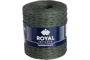 Royal Imports Bind Wire Twine, Paper Wire for Bouquets, Garland Vine, Wreath Making, Jewelry Beading Supplies, Floral Wrapping, Twist Tie String, Art Craft Projects - 26 Gauge (673 Ft) - Green
