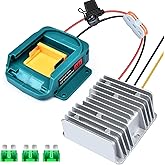 18V to 12V Step-Down Converter for Makita 18V LXT for Power Battery Adapter Wheel, DC 12V 15A 180W Buck Converter Regulator with 30A Fuse & Wire Terminal for Golf Cart RC Car Truck Light & DIY