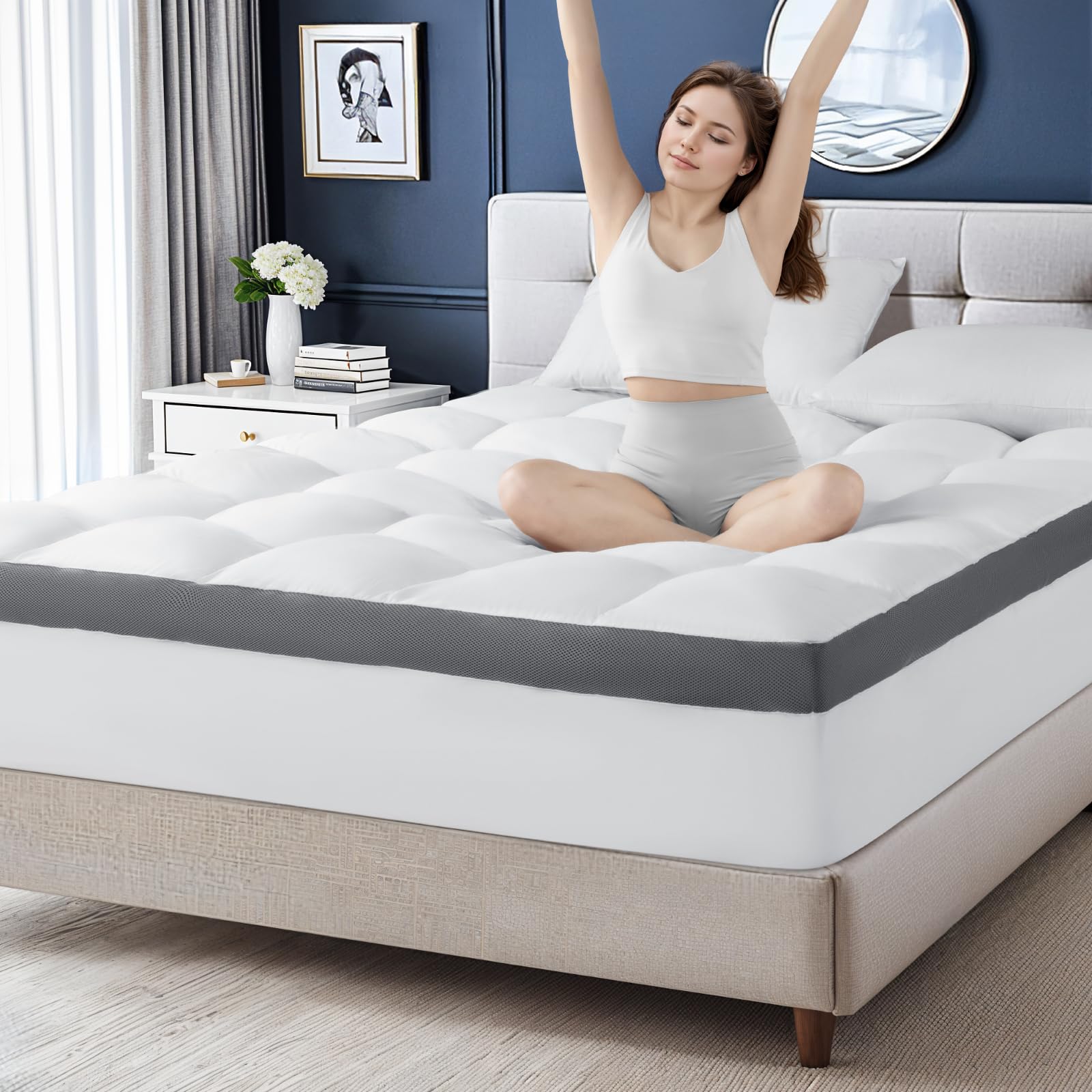 Photo 1 of 4 Inch Memory Foam Mattress Topper 54x76-1