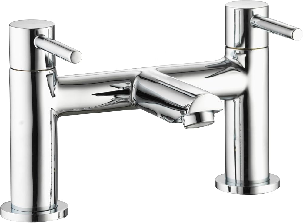 Aqualisa Midas CB.DBF.19 Deck Mounted Bath Filler Taps Chrome Brass