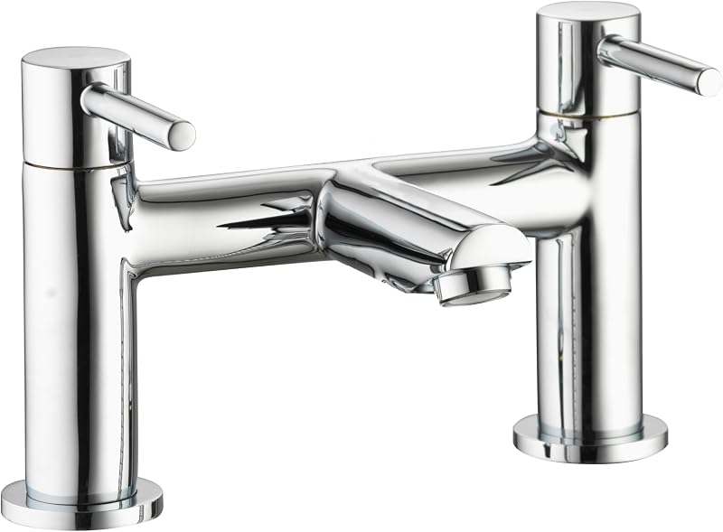 Aqualisa Midas CB.DBF.19 Deck Mounted Bath Filler Taps Chrome Brass