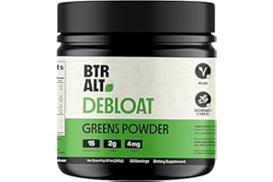 Better Alt Greens Powder, Helps Reduce Bloating, 15 Super Greens- Blend of Spirulina, Moringa & More, Vegan Super Greens Powder to Debloat, Detox Green Superfood Powder, 33 Servings