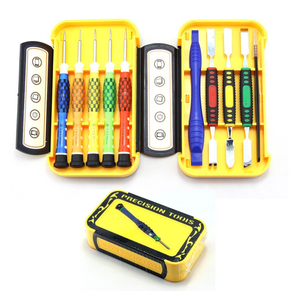 Screwdriver Set, E-Durable Precision Repair Tool Kit Screwdriver Tweezers and Pry Bar Set for Phone, Tablet, Computer, Camera and Other Electronics - 10 Pcs Kit