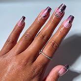 Glamnetic Halloween Press On Nails, Medium Coffin Glazed, Immortal Kiss | Halloween vampire press on nails: Immortal Kiss. Fu