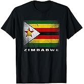 Zimbabwe T-shirt Zimbabwean Flag South Africa Gift T-Shirt