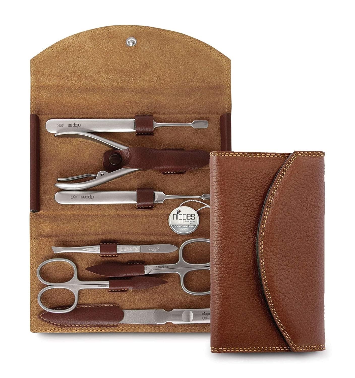 Manicure Set, Leather Case with Lock