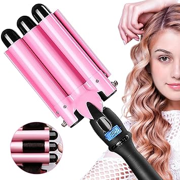 Amazon Com 3 Barrel Curling Iron Hot Tools Curling Iron Fast