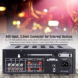 Pyle Home PTA24BT 250-Watt Compact Bluetooth Audio