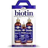 Difeel Elevated Biotin Shampoo 33.8oz, Conditioner 33.8oz & Oil 8oz 3-PC Large Boxed Gift Set