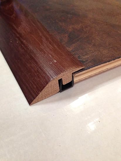 Dark Chocolate Oak Ramp Reducer Threshold Door Trim 14mm To 18mm