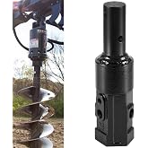 Heavy Duty 2" Female Hex to 2" Male Round Auger Adapter for Skid Steer | For skid steers, mini skid steers, tractors, implement drives &amp; augers. Forged steel, dual-pin lock, zero wobble, 360&deg; weld.