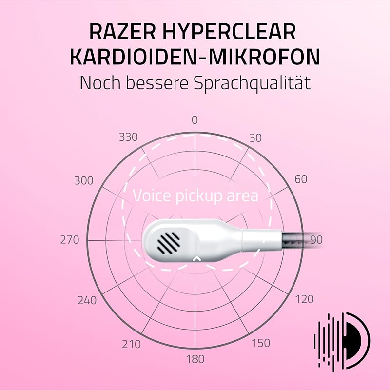 Kraken Kitty V2 - Kabelgebundenes RGB-Headset mit Kitty Ohren für Gaming und Streaming (325 g, Triforce 40 mm Treiber, HyperClear Cardioid Mic, Surround Sound) Weiß