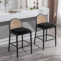HEAH-YO Modern Bar Stools Set of 4, 30 Inches