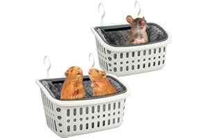 tangtty Ferret Rat Hammock 2 PCS Ferret Cage Accessories Washable Rat Hammock on Ferret Cage Soft Hiding Playing Sleeping Guinea Pig Hammock for Ferrets, Rat, Sugar Glider, Squirrel, Guinea Pig.