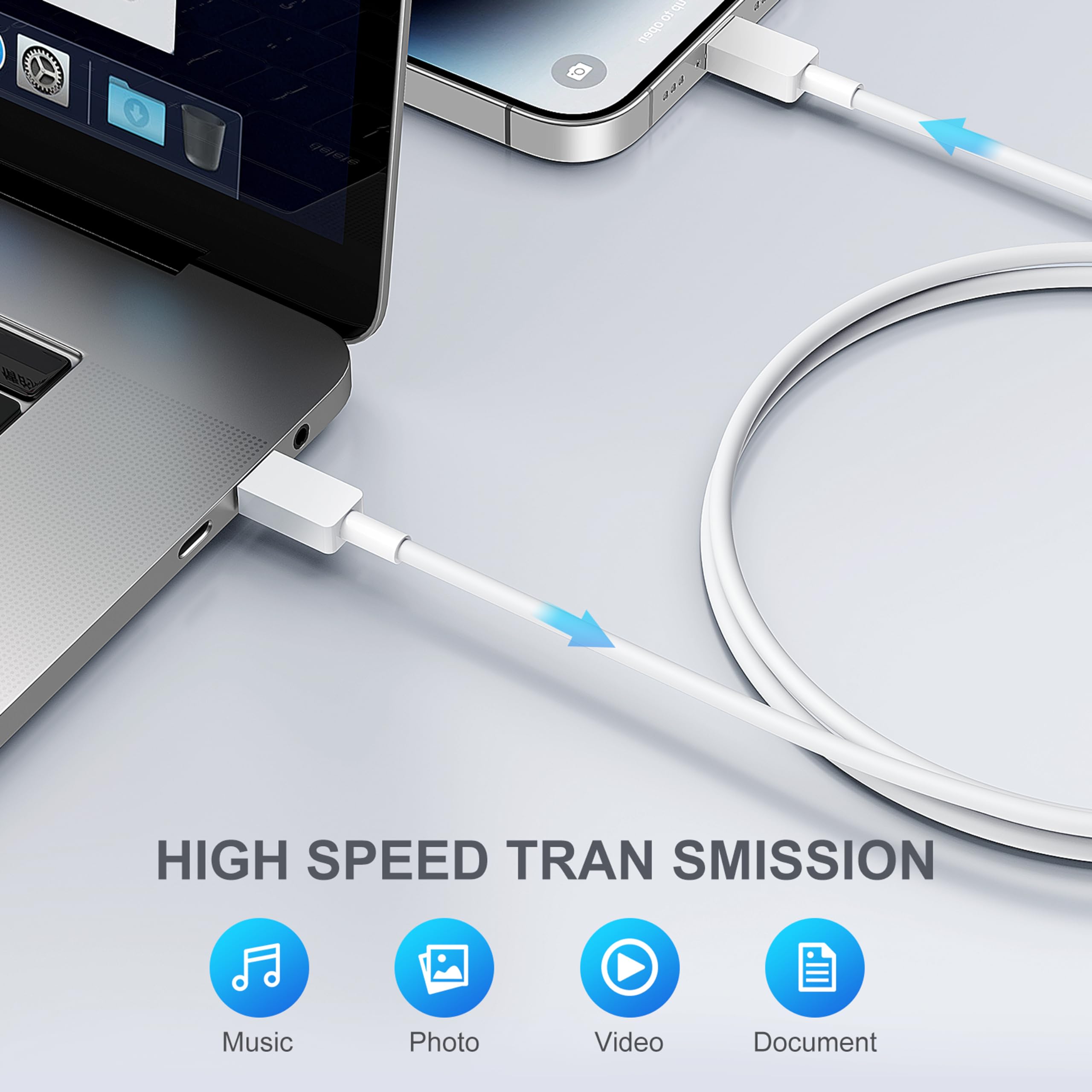 iPhone Charger Fast Charging Original [Apple MFi Certified] 2 Pack Type C Wall Charger Block with 2 Pack 6FT Long USB C to Lightning Cable for iPhone 14/13/12/12 Pro Max/11/Xs Max/XR/X/AirPods Pro