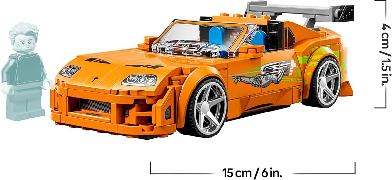 Speed Champions The Fast and The Furious Toyota Supra MK4 - Auto Spielzeug - Modellbau mit Bryan O'Conner Minifigur - Mint Geschenk für Jungen ab 10 Jahren und Jugendliche Filmfans - 77260 — Foto 7 von 8