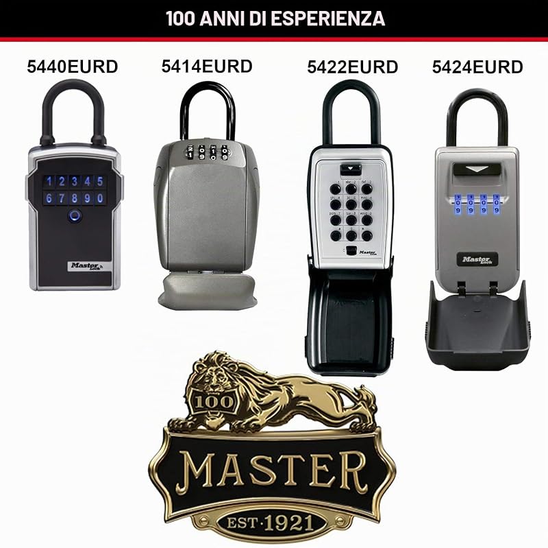 5414EURD Cassaforte per Chiavi, Sicurezza Rinforzata, con Arco, Casseta di Sicurezza per Chiavi