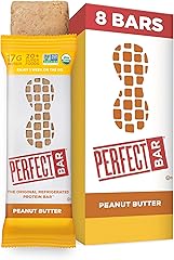 Perfect Bar Original Refrigerated Protein Bar, Peanut Butter, 2.5 Ounce Bar, 8 Count