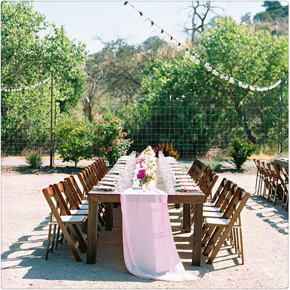 Best chiffon table runner gold blush