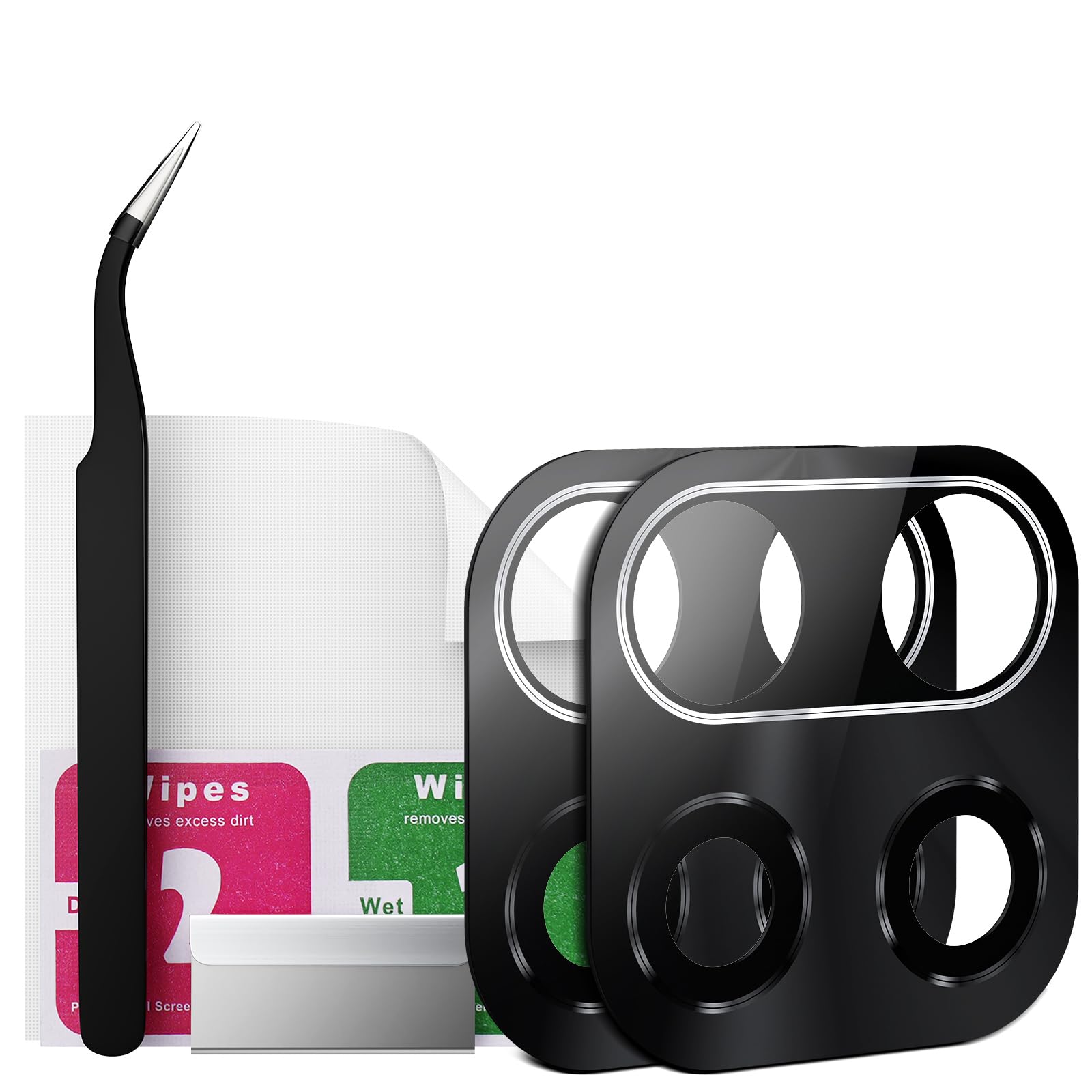 Eonpam 2 Pack Camera Glass Replacement for Xiaomi Redmi Note 9 HD Rear Lens Glass + Repair Kit