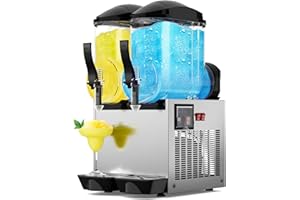 MOJGAR 30L 8 Gal Commercial Margarita & Slushy Machine,1100W 110V Frozen Drink Maker Smoothie Machine for Bar,Electric Large Slushie Machine with Self-cleaning Mode,For Alcohol Beverage Cocktail Juice