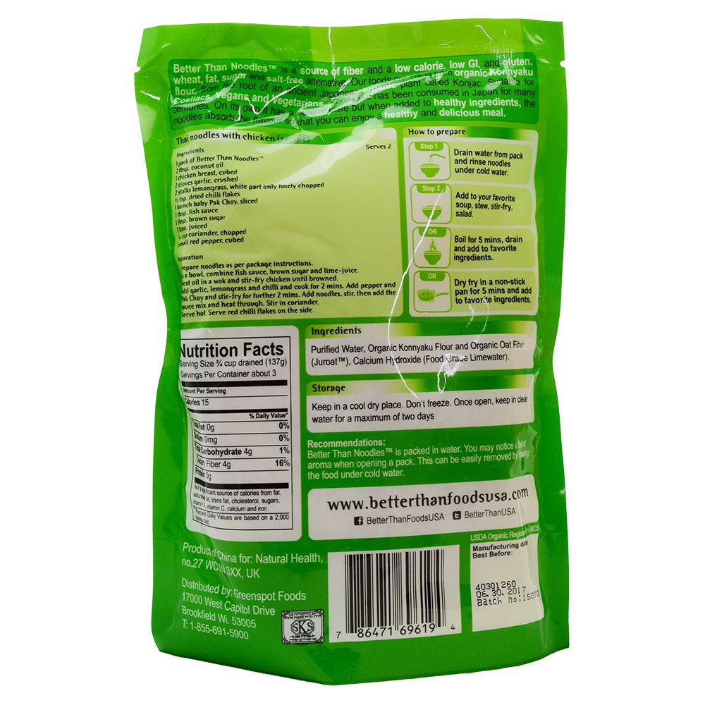 Better Than Noodles Nutrition Facts Runners High Nutrition