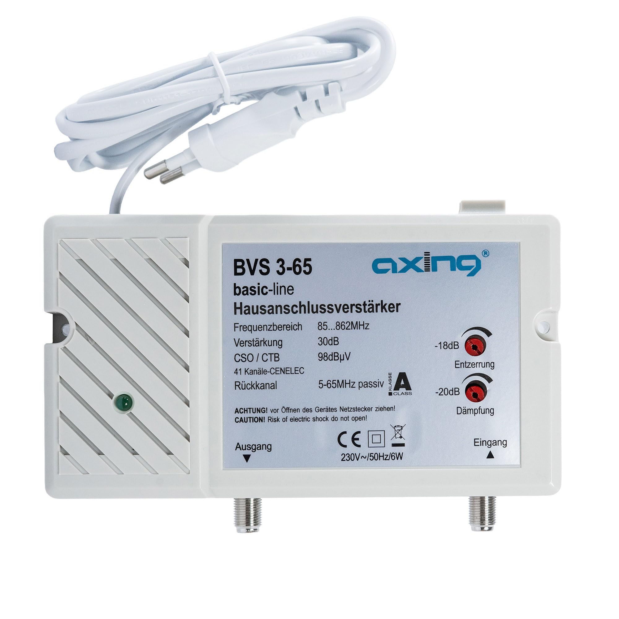 Axing BVS 3-65 Cable TV Amplifier 30 dB