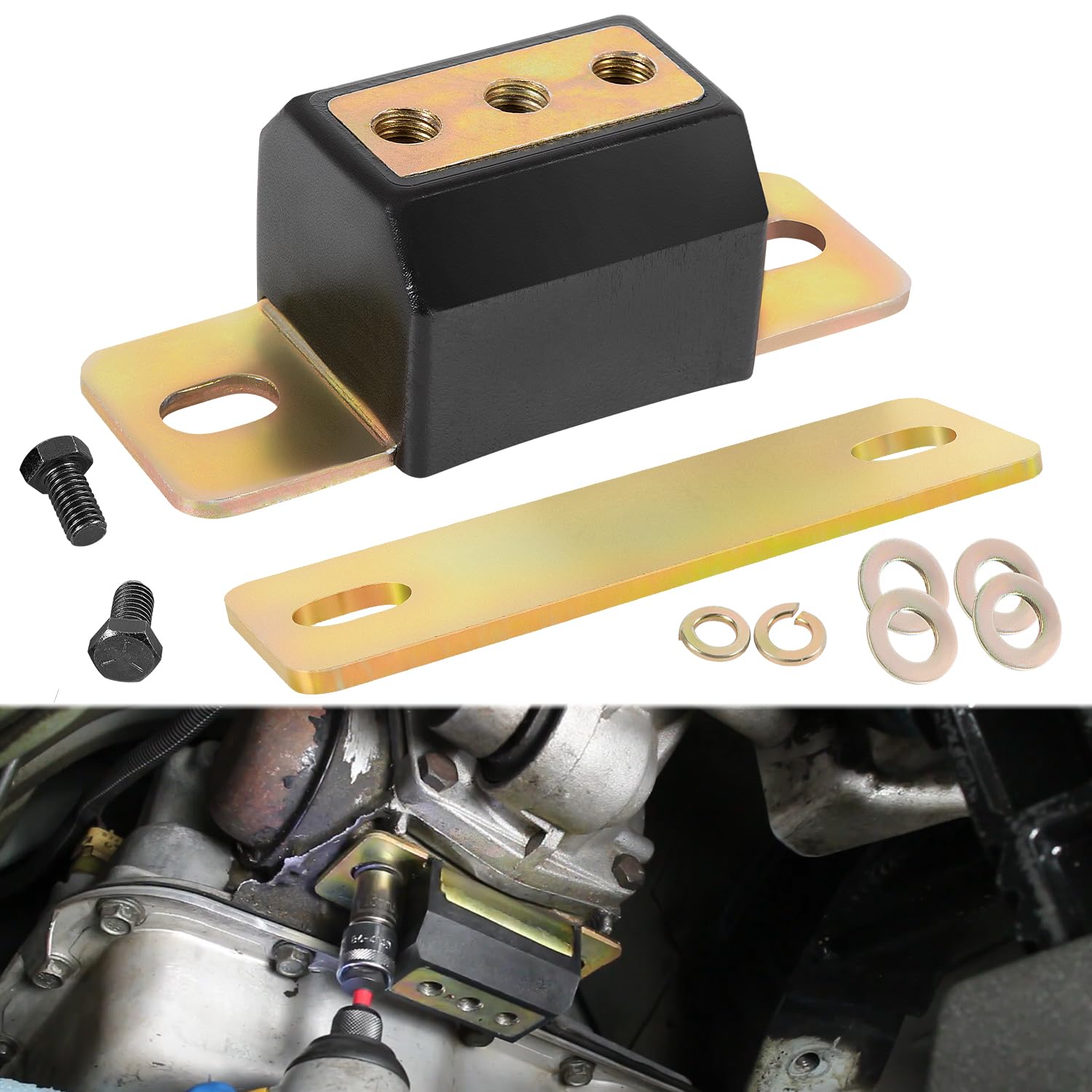 Photo 1 of 3.1108G General Transmission Mount Performance Polyurethane Mounts Bracket Set Fit for GM Cars and Trucks TH350, TH400, 700R4, and for Chevy Turbo Most Transmissions